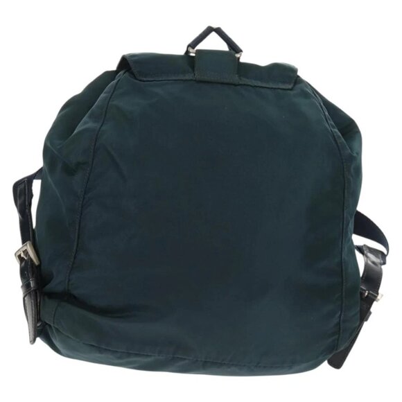 PRADA Backpack Nylon Blue Silver Auth 157773 main image 14